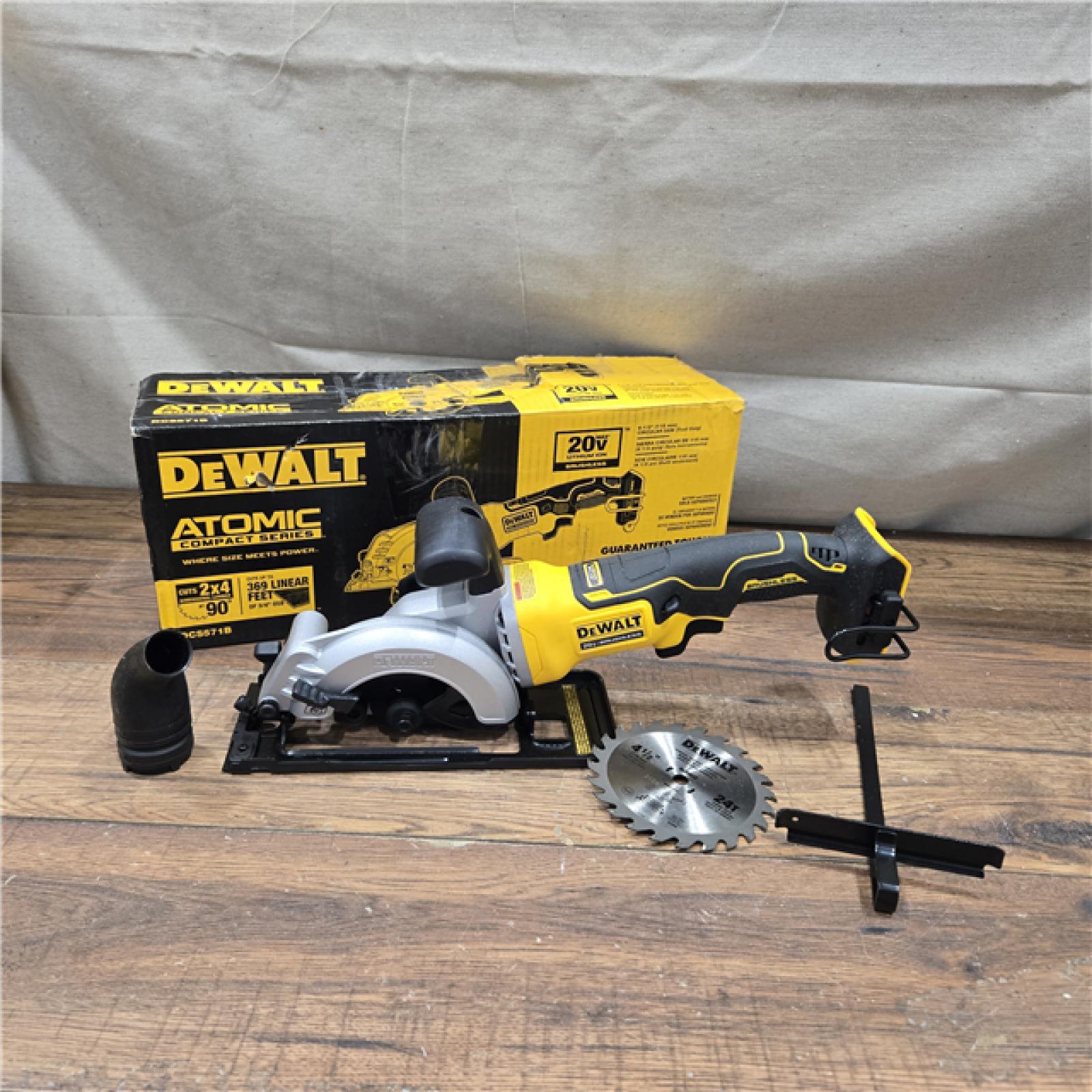AS-IS DEWALT ATOMIC 20V MAX Cordless Brushless 4-1/2 in. Circular Saw (Tool Only)