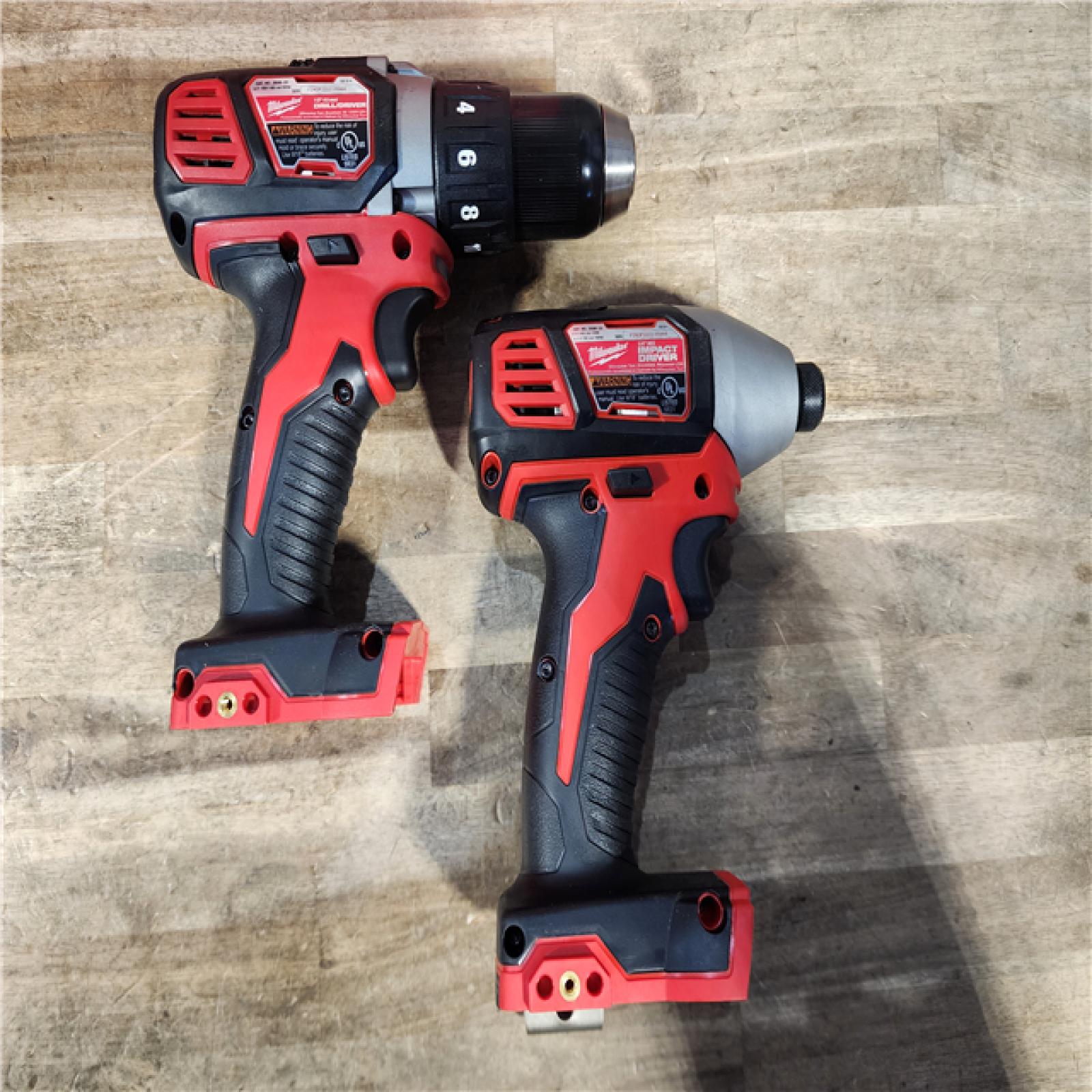 HOUSTON LOCATION - AS-IS Milwaukee 18V Lithium-Ion Cordless Drill Driver/Impact Driver Combo Kit