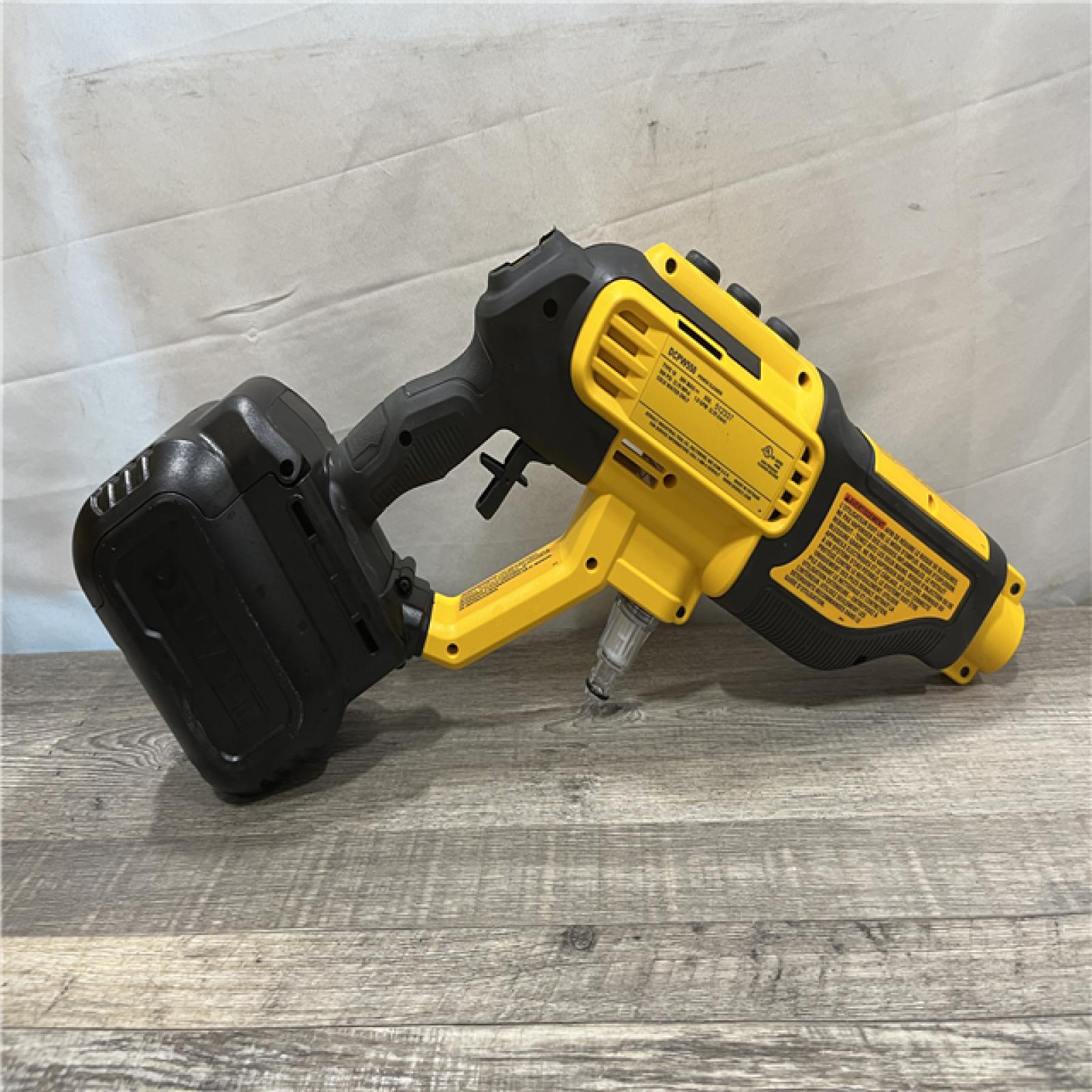 AS-IS DEWALT 20V MAX 550 PSI 1.0 GPM Cold Water Cordless Power Cleaner with 4-Nozzles (Tool Only)