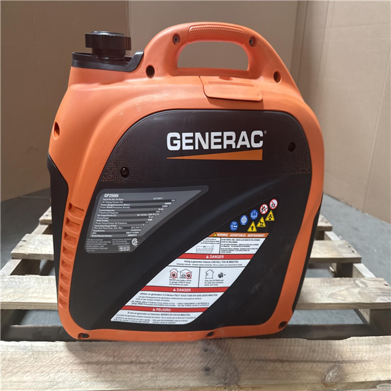CALIFORNIA AS-IS GENERAC GP2500i