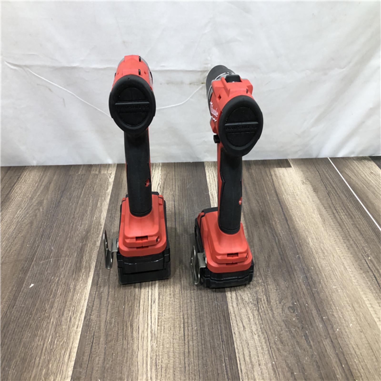 AS-IS Milwaukee 18-Volt Lithium-Ion Brushless Cordless Compact Hammer Drill/Impact Combo Kit