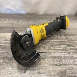 AS-IS DEWALT 20V MAX XR Cordless Brushless 4.5 in. Slide Switch Small Angle Grinder with Kickback Brake (Tool Only)