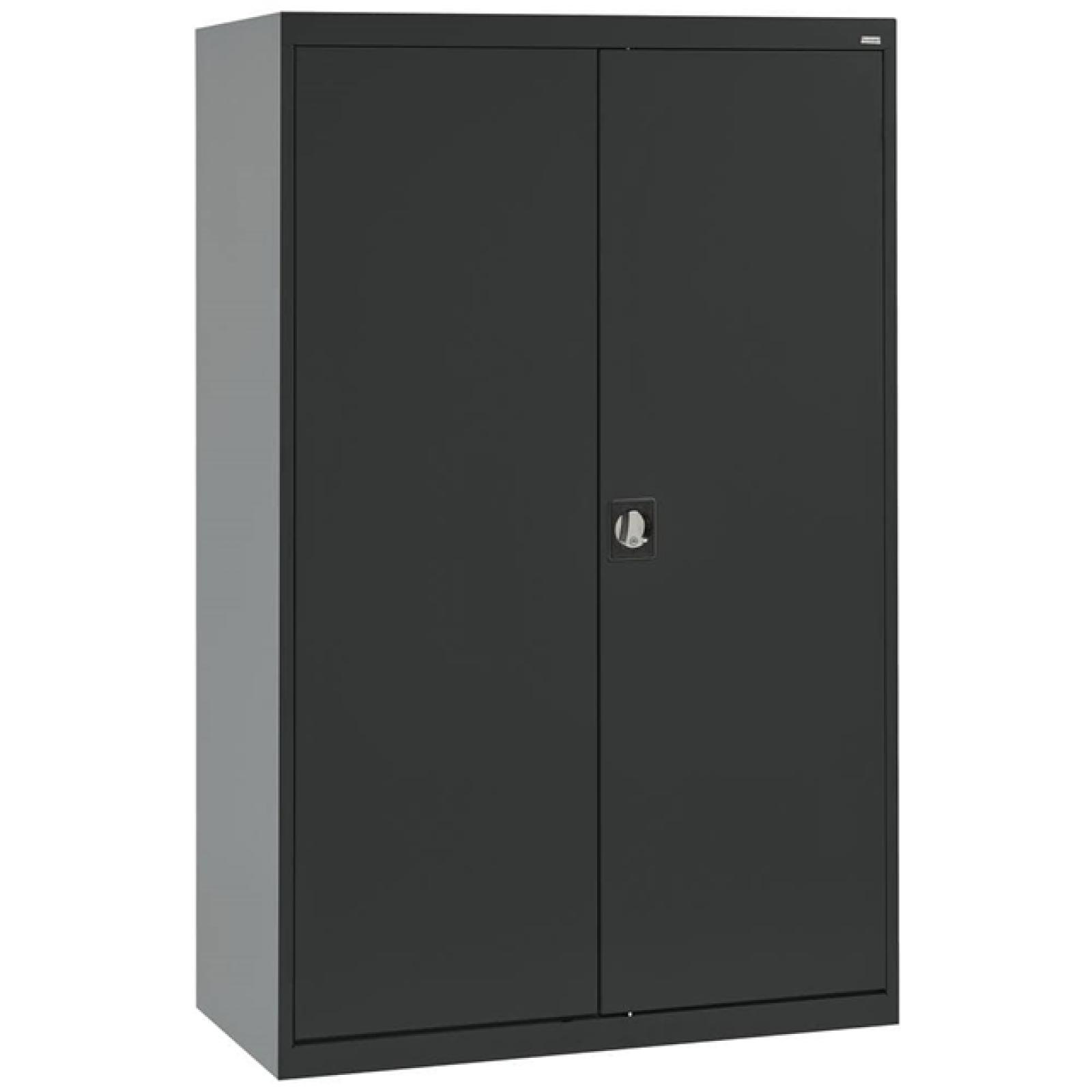 Phoenix AS-IS Sandusky Elite Series 46 in. W x 72 in. H x 24 in. D 22-Gauge 5-Shelf Steel Freestanding Garage Storage Cabinet in Black