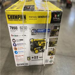 DALLAS LOCATION - Champion Power Equipment 7850/6250-Watt Recoil Start Gasoline and Propane Powered Dual Fuel Portable Generator with CO Shield