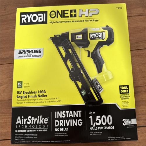 California NEW Sealed Box Ryobi 18V Brushless 15GA  Angled Finish Nailer
