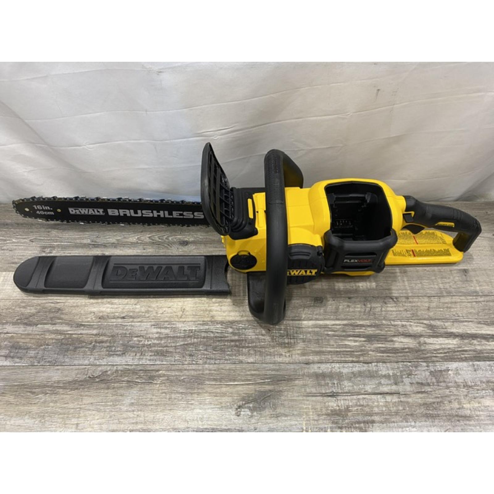 AS-IS DEWALT FLEXVOLT 60V MAX 16in. Brushless Cordless Battery Powered Chainsaw (Tool Only)