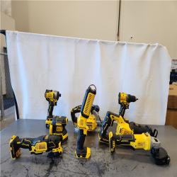 AS-IS- 20V Lithium-Ion Cordless 8-Tool Combo Kit with (2) 5.0 Ah Batteries and Charger