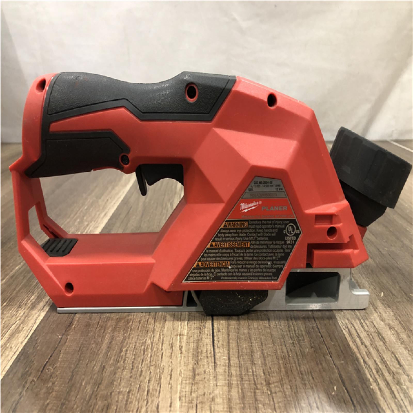 AS-IS  M12 12V Lithium-Ion Brushless Cordless 2 in. Planer (Tool-Only)