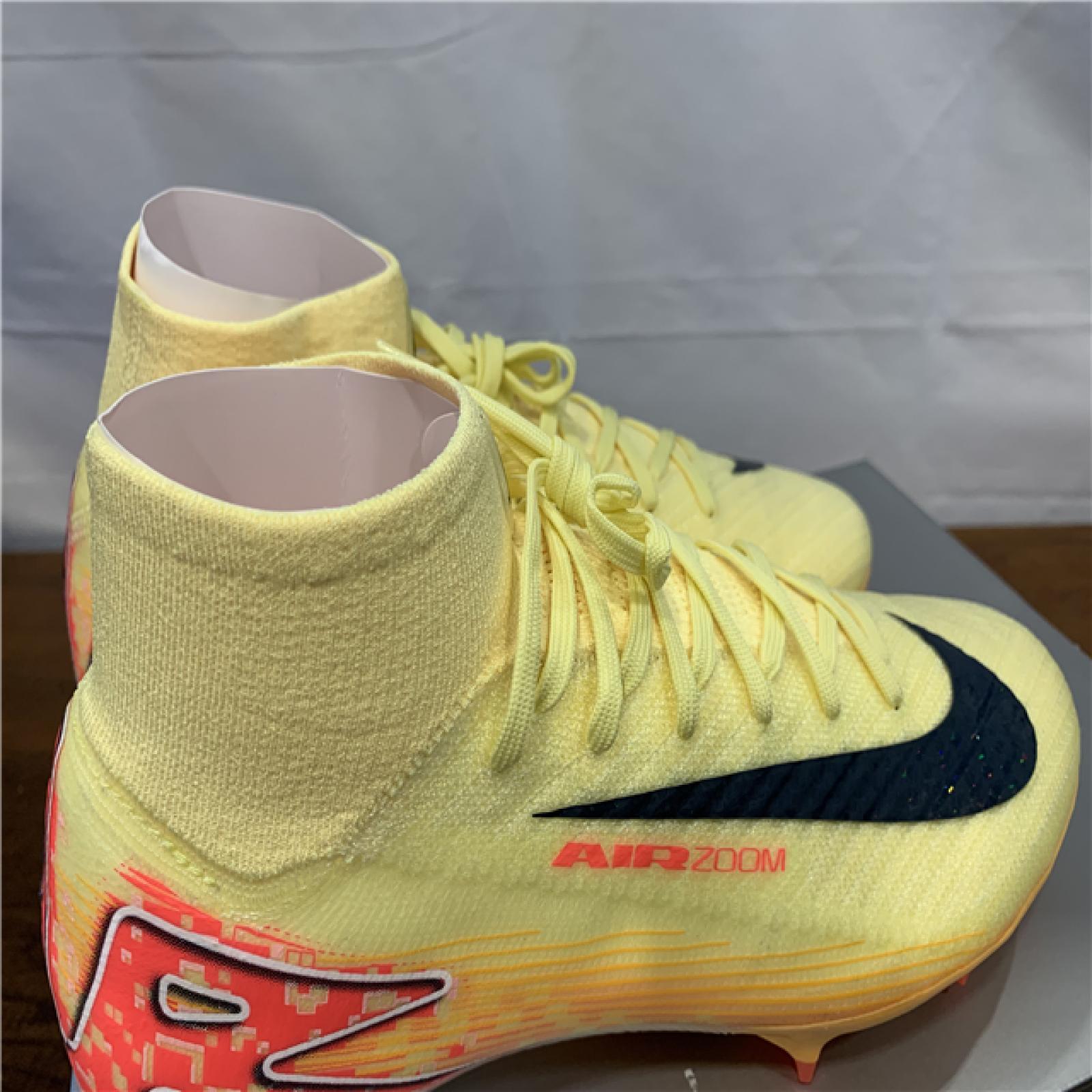 NEW! Nike Zoom Mercurial Superfly 10 Elite KM FG Firm Ground Soccer Cleat Light Laser Orange/Armory Navy-8