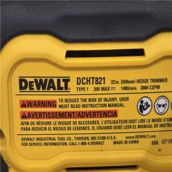 AS-IS DEWALT 20V MAX 22 in. Cordless Hedge Trimmer (Tool Only)