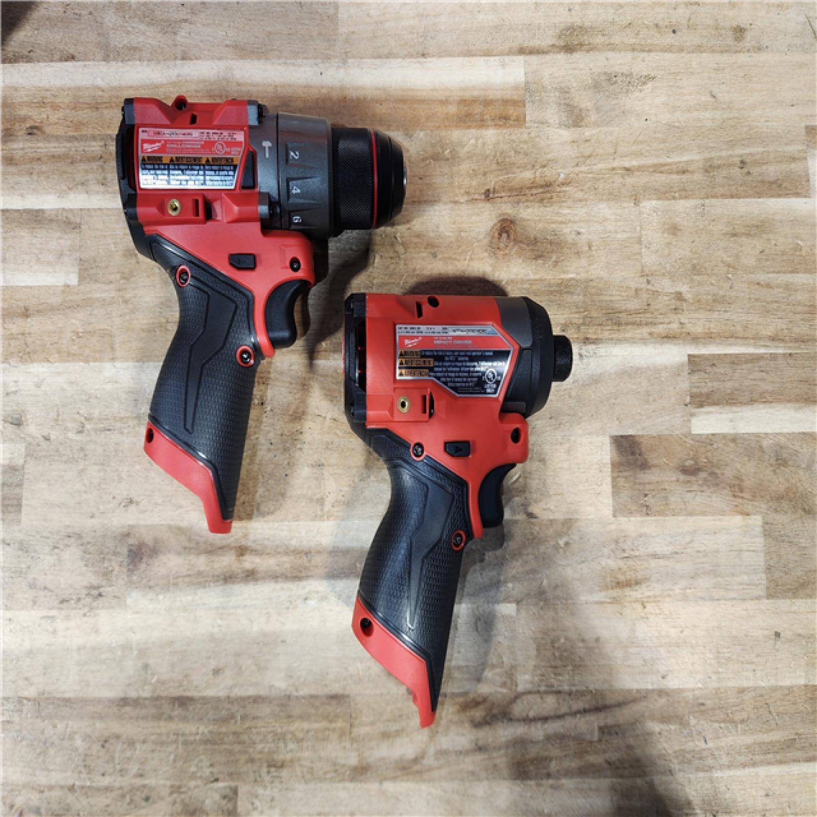 HOUSTON LOCATION - AS-IS (APPEARS LIKE NEW) Milwaukee  FUEL 12-Volt Lithium-Ion Brushless Cordless Hammer Drill and Impact Driver Combo Kit