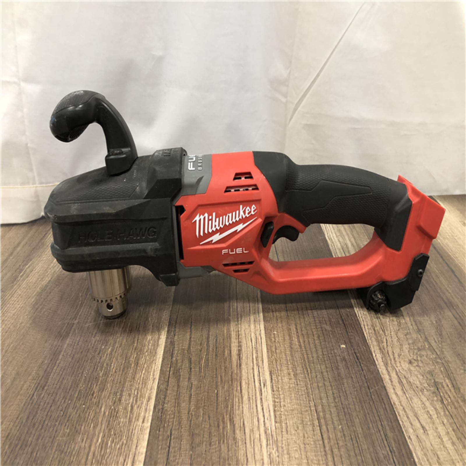 AS-IS Milwaukee  FUEL GEN II 18V Lithium-Ion Brushless Cordless 1/2 in. Hole Hawg Right Angle Drill (Tool-Only)