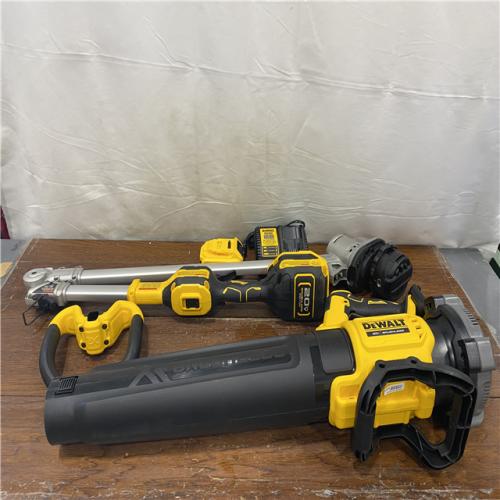 AS-IS 20V MAX Cordless Battery Powered String Trimmer & Blower Combo Kit with (1) 4 Ah Battery & Charger
