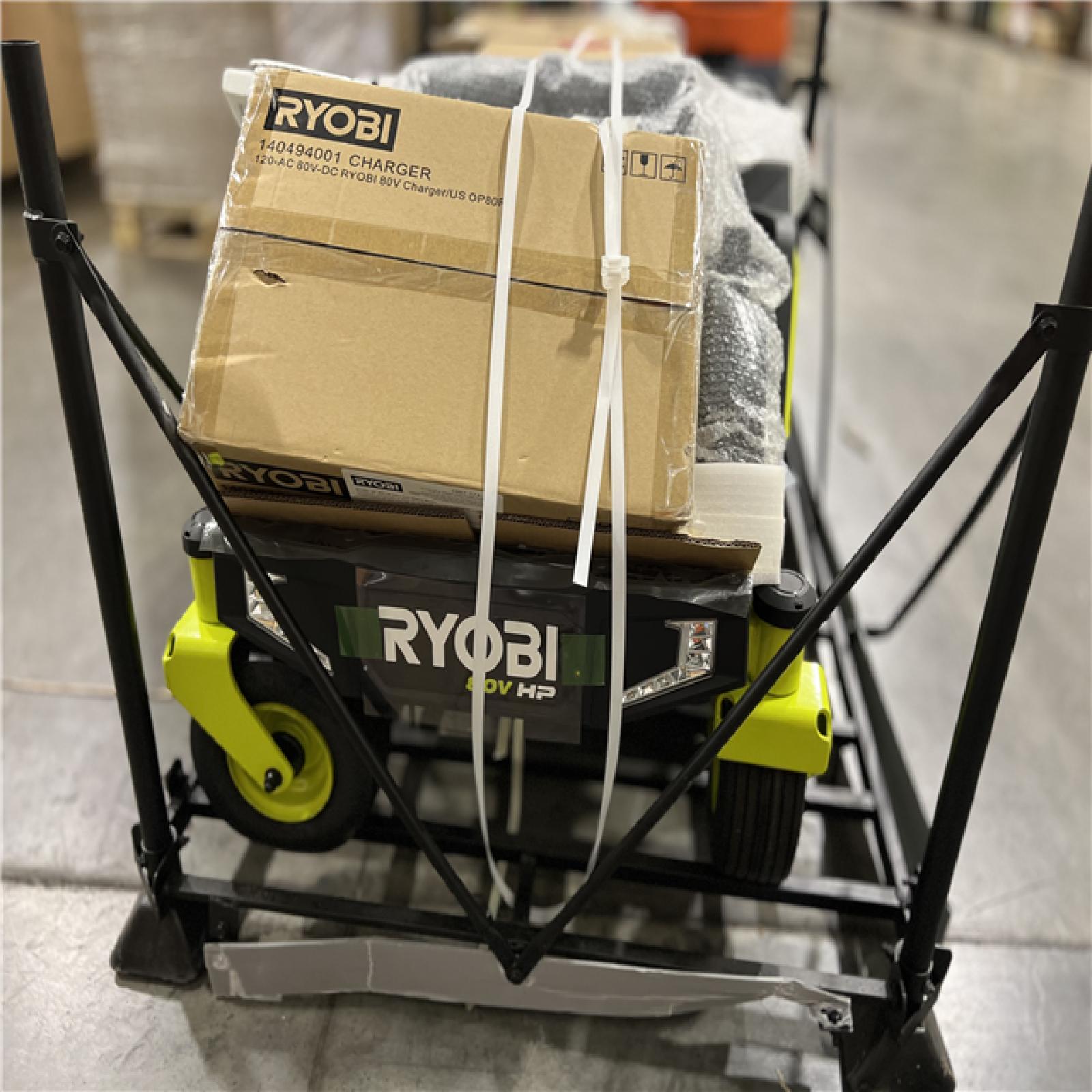 DALLAS LOCATION - RYOBI 80V HP Brushless 30 in. Battery Electric Cordless Zero Turn Riding Mower with (2) 80V 10 Ah Batteries and Charger