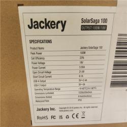 Phoenix NEW Jackery SolarSaga 100-Watt Portable Solar Panel for Explorer 290/550/880/1000/1500 Power Station with built-in 2 USB Outputs