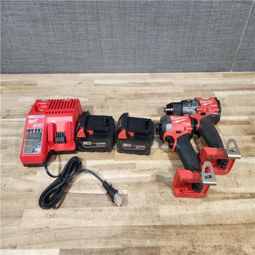 HOUSTON LOCATION - AS - IS Milwaukee 2 Tool Combo Kit W/ (2) Battery & Charger