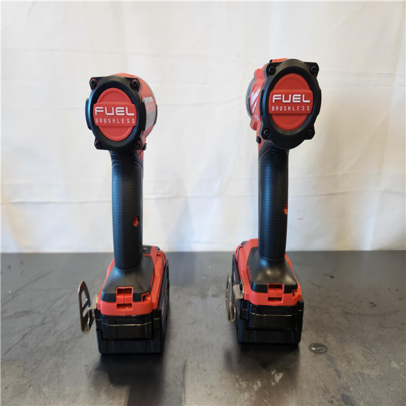 AS-IS- Milwaukee FUEL 18V Lithium-Ion Brushless Cordless Hammer Drill and Impact Driver Combo Kit