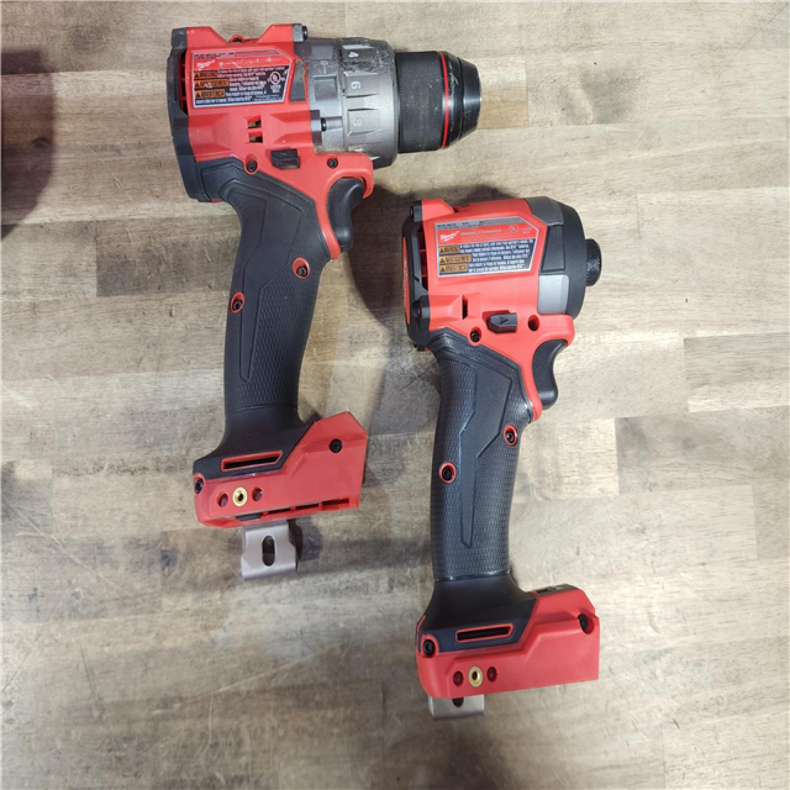HOUSTON LOCATION - AS-IS MILWAUKEE FUEL 18V Lithium-Ion Brushless Cordless Hammer Drill and Impact Driver Combo Kit (2-Tool) with 2 Batteries