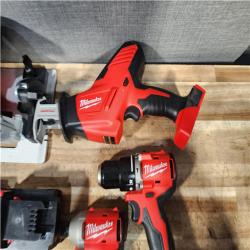 HOUSTON LOCATION - AS - IS Milwaukee 18-Volt Lithium-Ion Brushless Cordless (4-Tool) Combo Kit