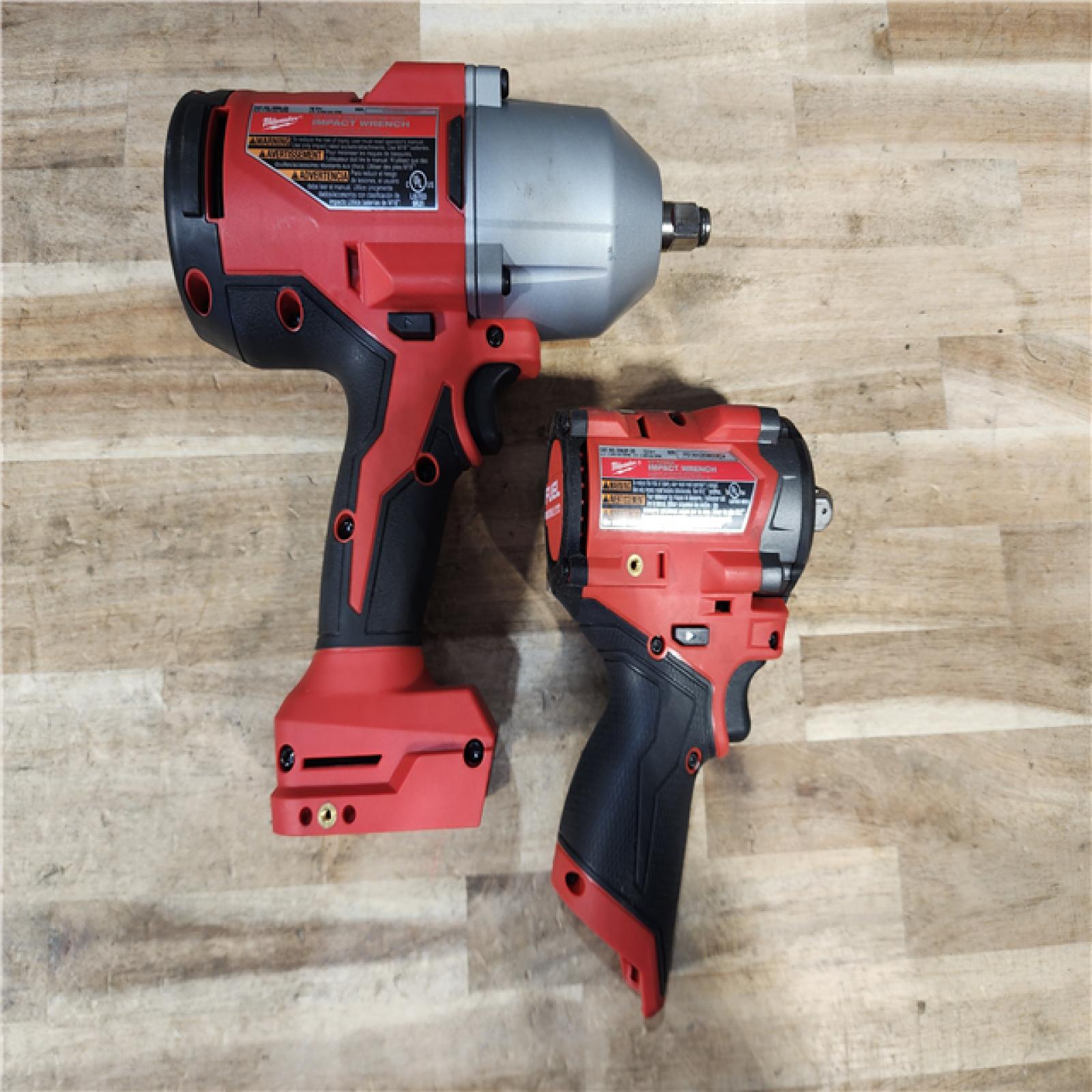 HOUSTON LOCATION - AS-IS MILWAUKEE 2 TOOL COMBO KIT W/ (2) BATTERY & CHARGER