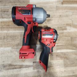 HOUSTON LOCATION - AS-IS MILWAUKEE 2 TOOL COMBO KIT W/ (2) BATTERY & CHARGER
