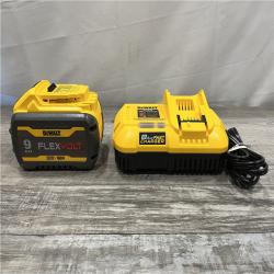 AS-IS DEWALT 20V/60V MAX FLEXVOLT Lithium-Ion 9.0Ah Battery and Charger Starter Kit
