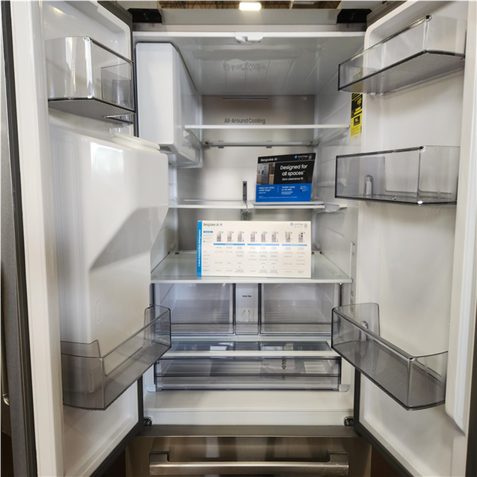 Phoenix LIKE NEW Samsung 36 in. 29 cu. ft. Standard Depth 3-Door French Door Refrigerator in Stainless Steel w/Zero Clearance Fit and Sphere Ice