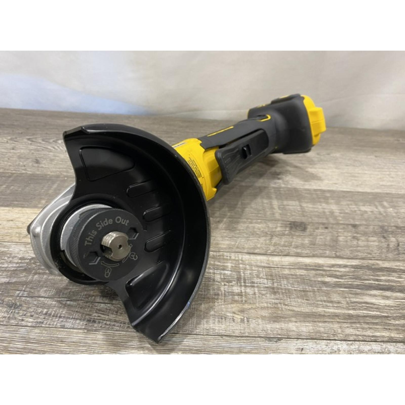 AS-IS DEWALT 20V MAX XR Cordless Brushless 4.5 in. Paddle Switch Small Angle Grinder with Kickback Brake (Tool Only)