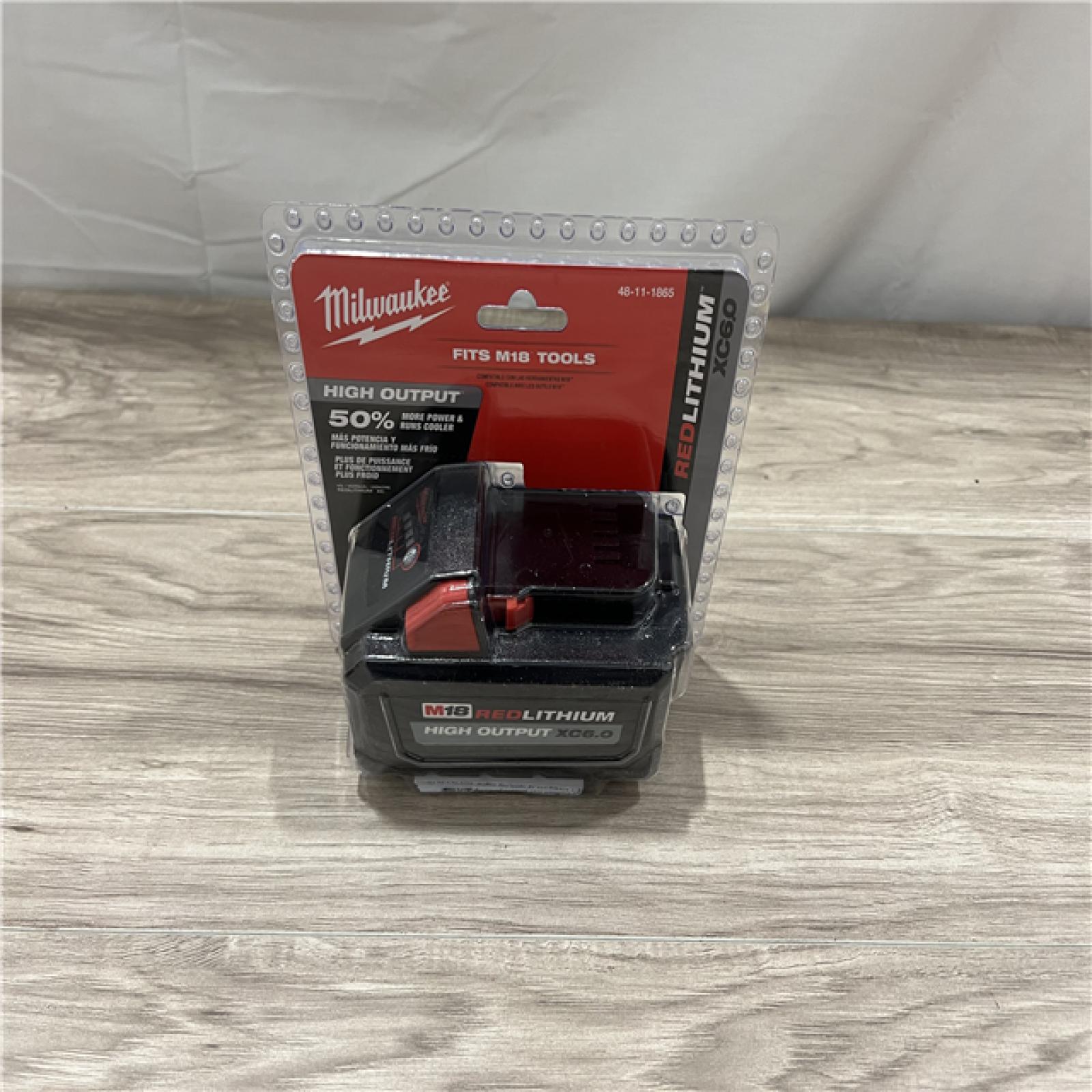 NEW Milwaukee Tool M18 Redlithium High Output Xc6.0 Battery Pack