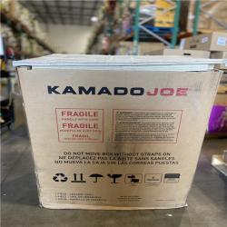 DALLAS LOCATION - Kamado Joe Big Joe III 24 in. Charcoal Grill in Red with Cart  Side Shelves  Grate Gripper  and Ash Tool