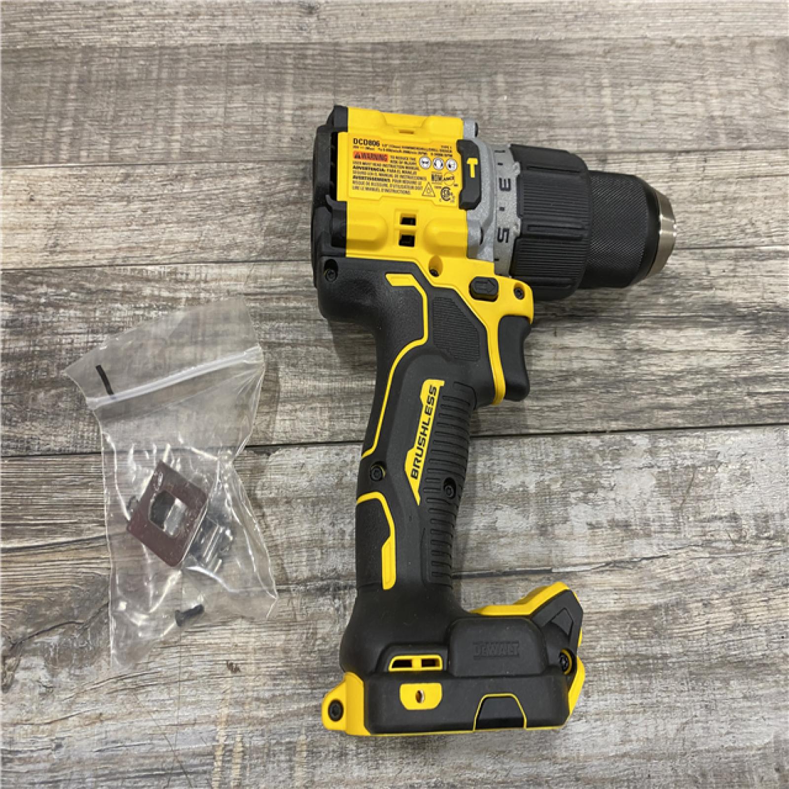AS-IS DEWALT 20V XR Brushless Cordless 1/2 in. Hammer Drill (Tool-Only)