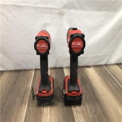 AS-IS Milwaukee FUEL 18V Lithium-Ion Brushless Cordless Hammer Drill and Impact Driver Combo Kit