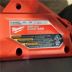HOUSTON LOCATION - AS-IS (APPEARS LIKE NEW) Milwaukee M18 FUEL Cordless Brushless Deep Cut Band Saw Tool Only