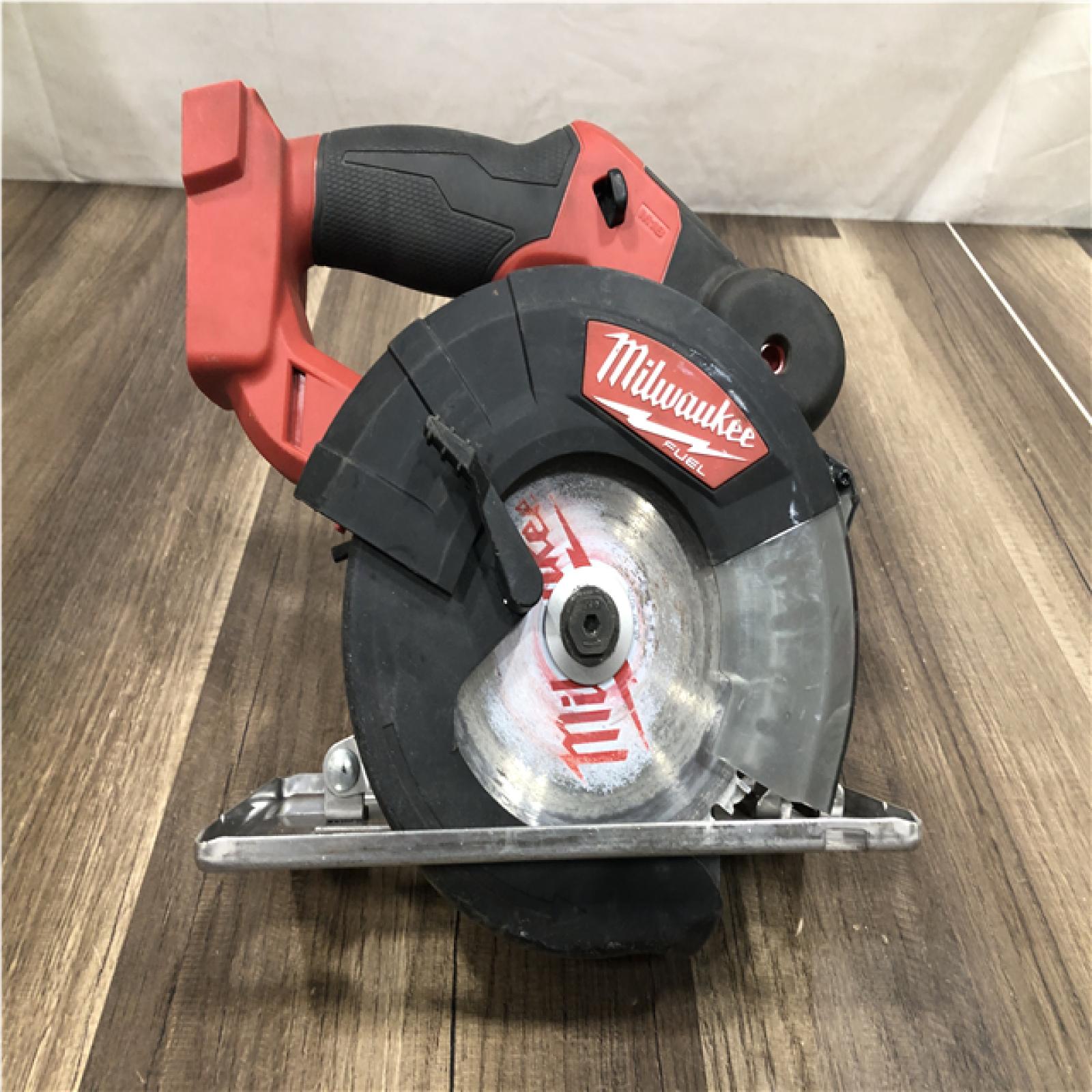AS-IS Milwaukee FUEL 18V Lithium-Ion Brushless Cordless Metal Cutting 5-3/8 in. Circular Saw (Tool-Only)