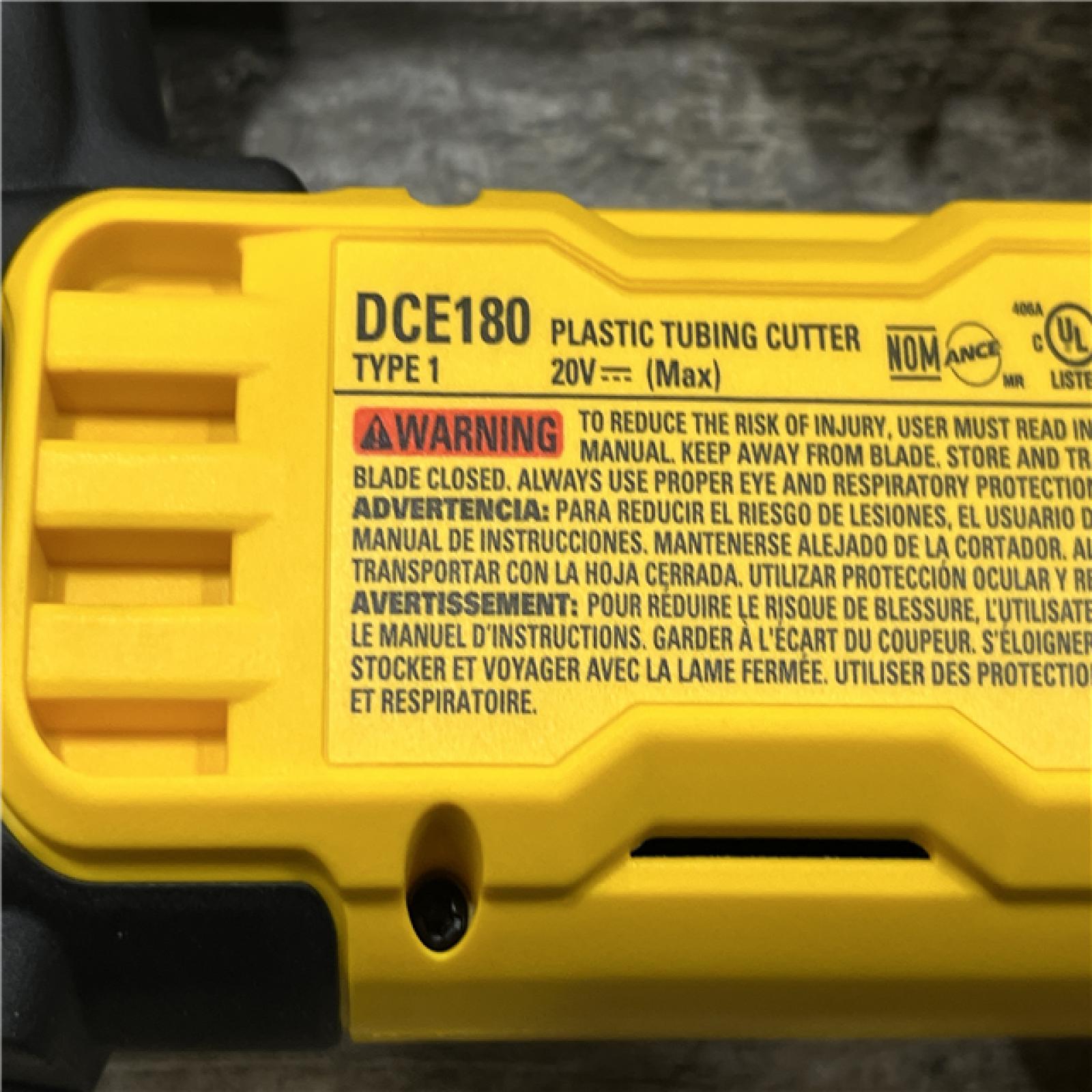 LIKE NEW - DEWALT 20V MAX Cordless Plastic Tubing Cutter (Tool Only)
