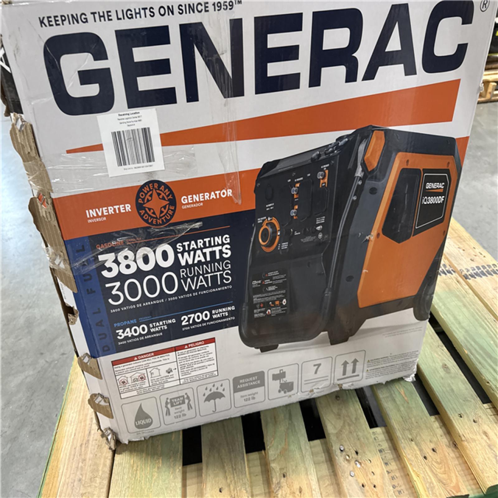 California AS-IS Generac Inverter Generator