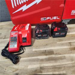 HOUSTON LOCATION - AS-IS MILWAUKEE M18 FUEL 18V Lithium-Ion Brushless Cordless Hammer Drill and Impact Driver Combo Kit (2-Tool) with 2 Batteries