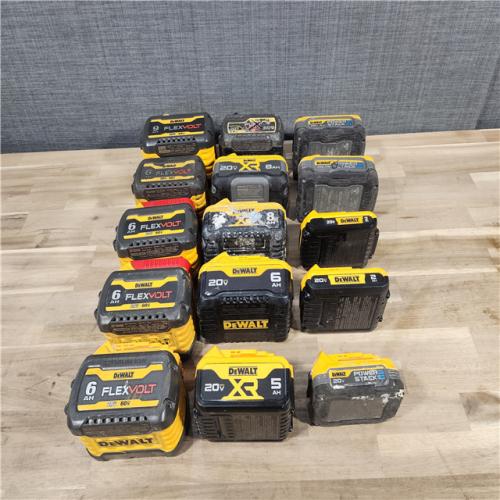 HOUSTON LOCATION - AS-IS DEWALT BATTERY PACK QTY - 15