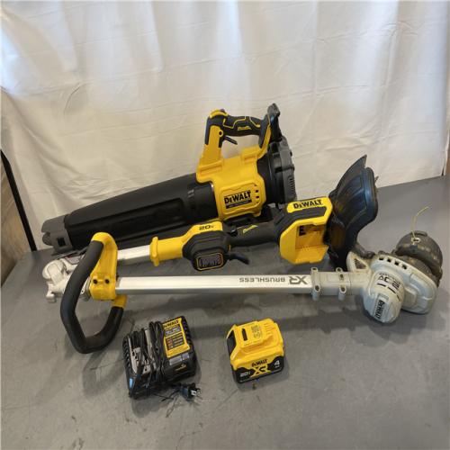AS-IS - DEWALT 20V MAX Cordless Battery Powered String Trimmer & Blower Combo Kit