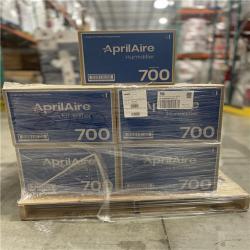 DALLAS LOCATION- AprilAire Model 700 18 gal. for up to 5 300 sq. ft. Whole-House Fan-Powered Evaporative Humidifier with Digital Control PALLET- (9 UNITS)