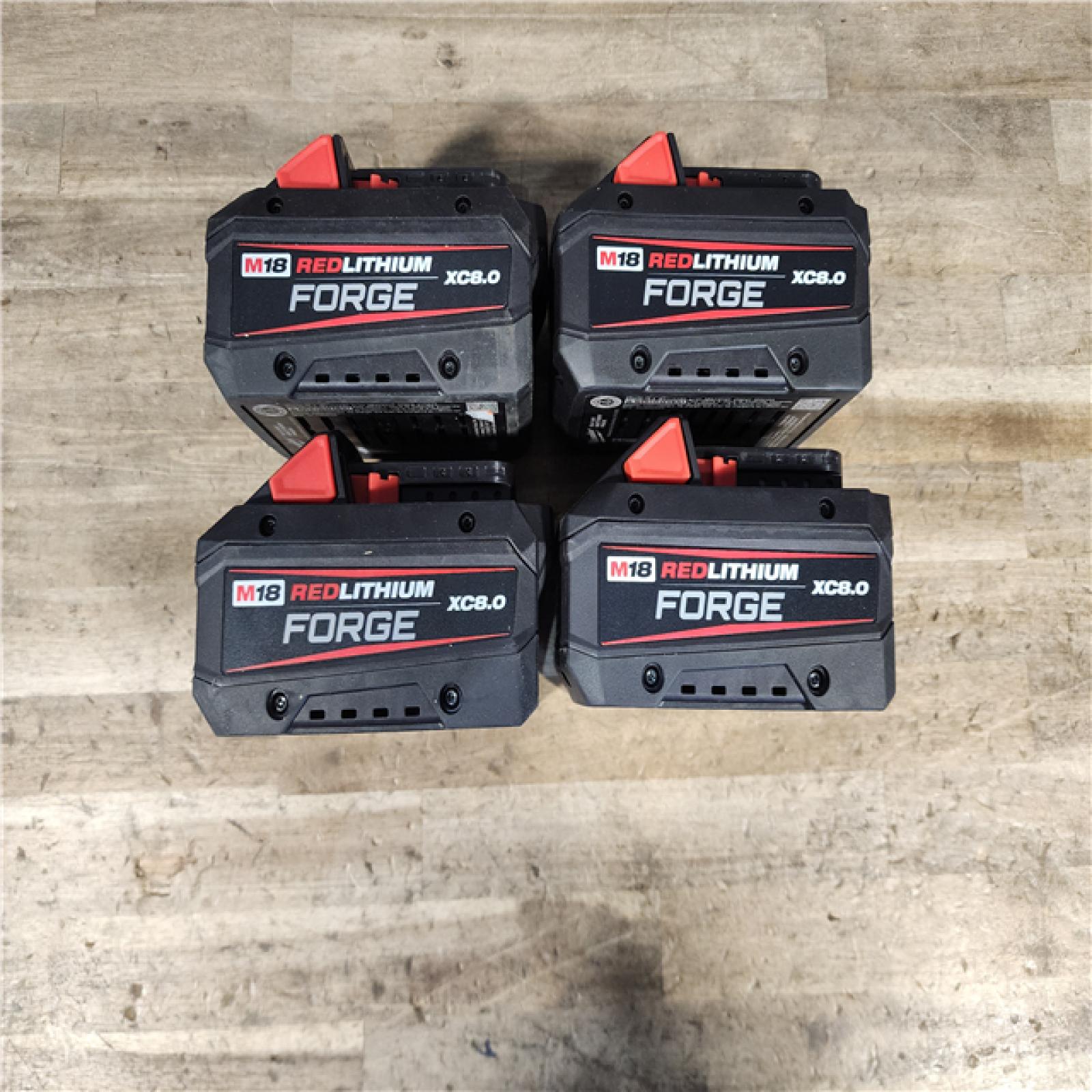 HOUSTON LOCATION - AS-IS MILWAUKEE FORGE BATTERY PACK QTY - 4