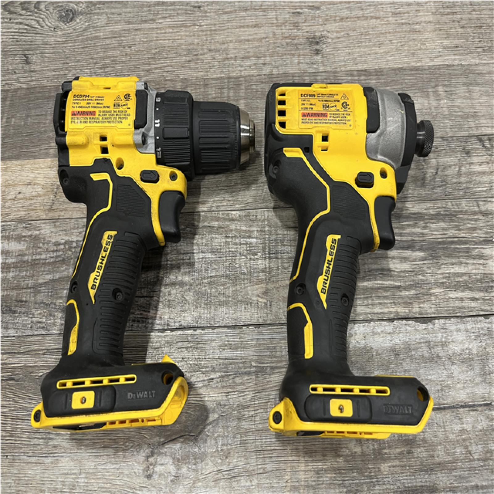AS-IS DEWALT ATOMIC 20-Volt MAX Lithium-Ion Cordless Combo Kit