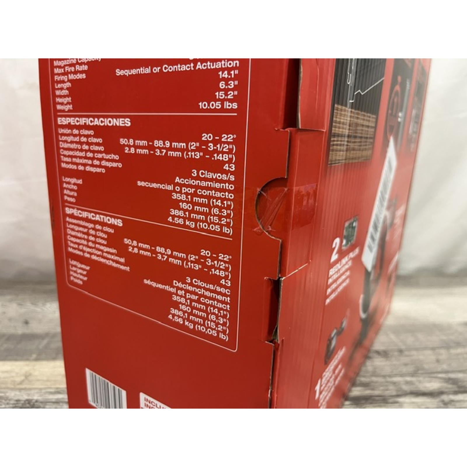 NEW - Milwaukee FUEL 3-1/2 in. 18-Volt 21-Degree Lithium-Ion Brushless Cordless Framing Nailer (Tool-Only)