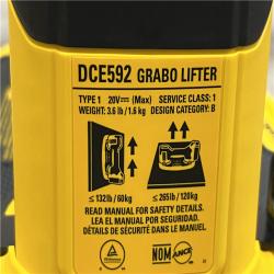 LIKE NEW - DEWALT 20-Volt Max Cordless GRABO Lifter (Tool Only)