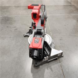 AS-IS Milwaukee M18 FUEL 18V 10 in. Lithium-Ion Brushless Cordless Dual Bevel Sliding Compound Miter Saw Kit