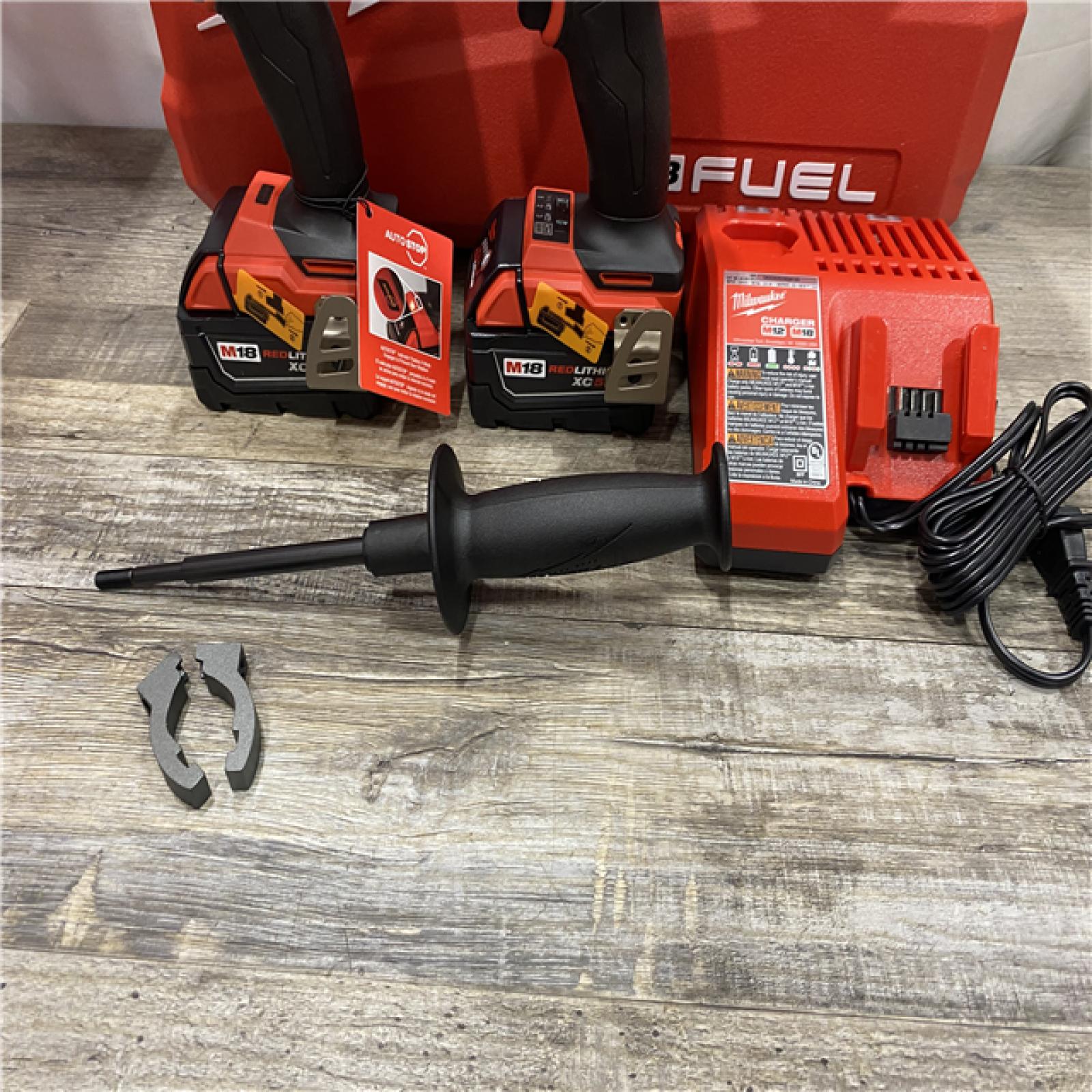 LIKE NEW - Milwaukee  FUEL 18V Lithium-Ion Brushless Cordless Hammer Drill and Impact Driver Combo Kit