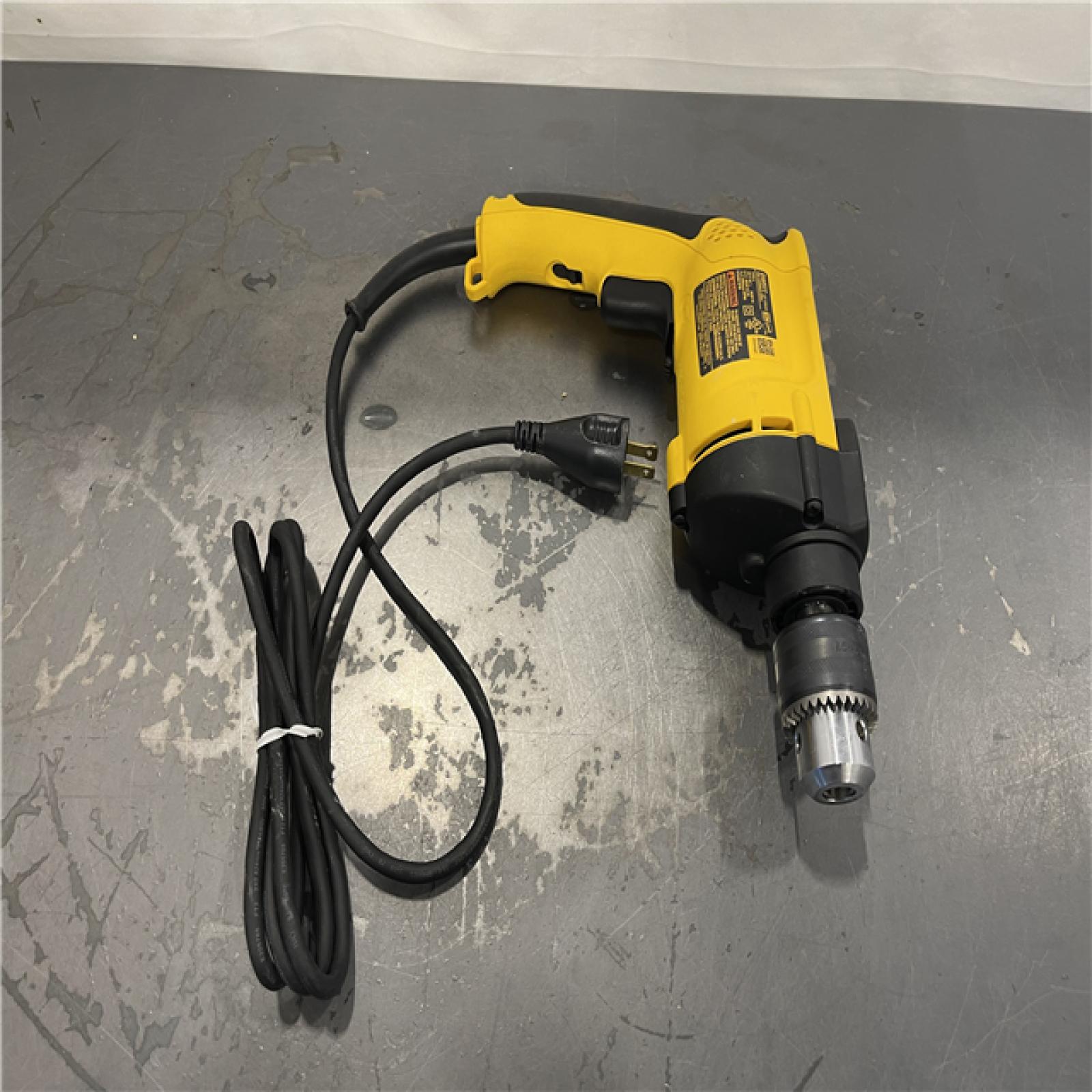 AS-IS- DEWALT 7.8 Amp Corded 1/2 in. Variable Speed Reversible Hammer Drill