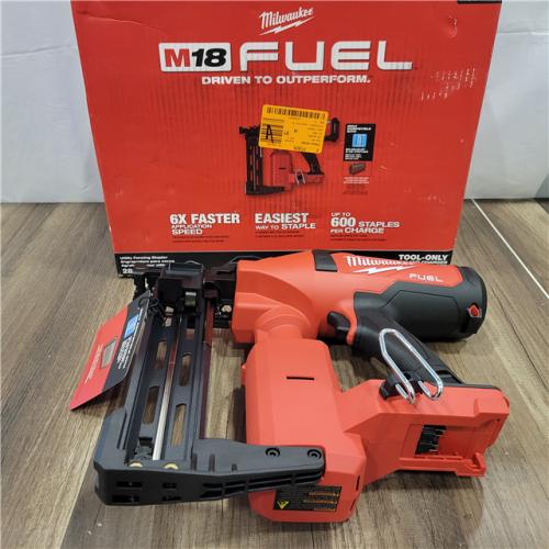 AS-IS  Milwaukee M18 FUEL Brushless Cordless 9-Gauge 2 Utility Fencing Stapler (Tool Only)