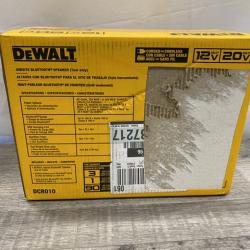 NEW - DEWALT 20V MAX Cordless Bluetooth Speaker (Tool Only)