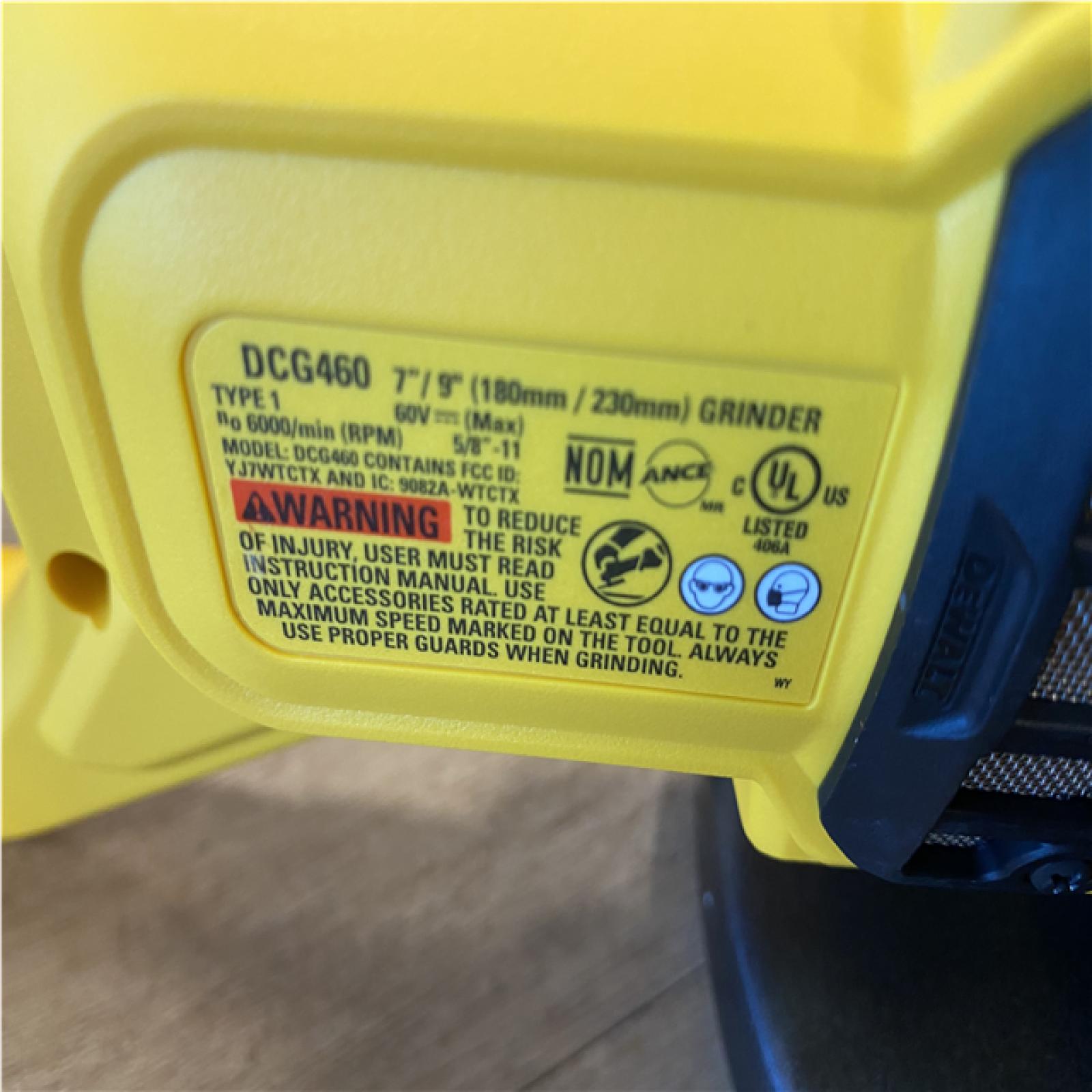 AS-IS DEWALT FLEXVOLT 60-Volt Lithium-Ion Cordless 7 in. to 9 in. Large Angle Grinder Kit